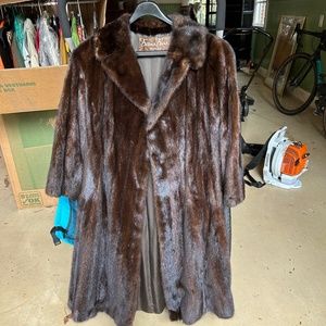 Genuine 100% mink coat in excellent condition